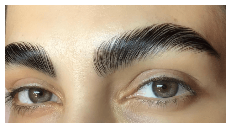 brows lamination in London example