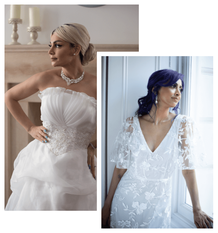 wedding beauty services models